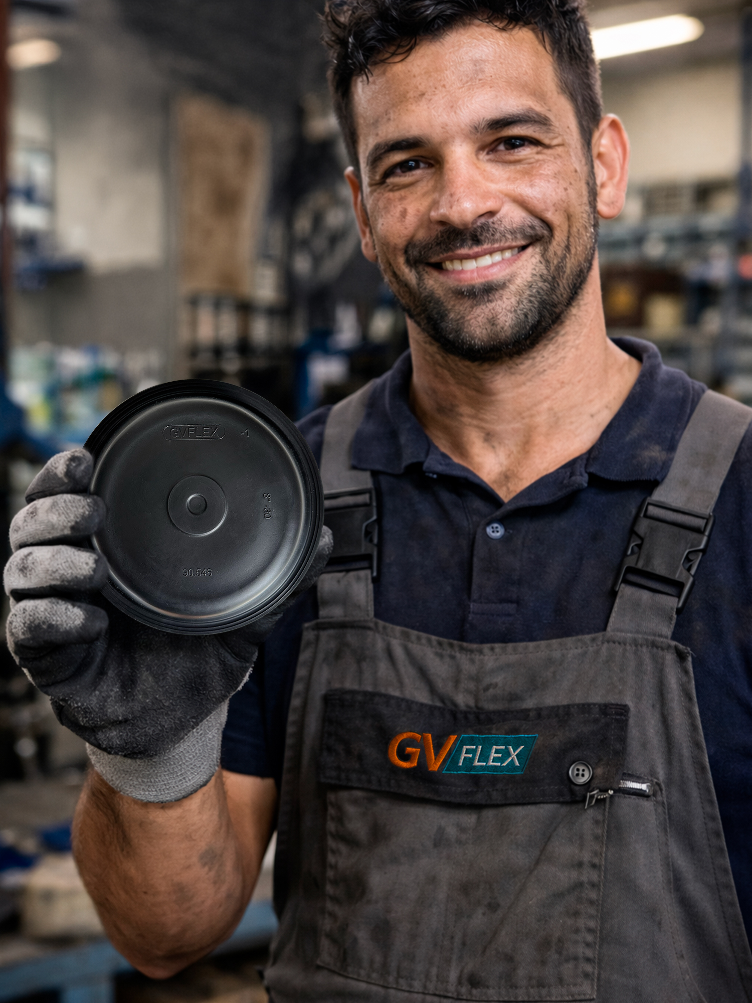 Técnico GVFLEX com diafragma de freio
